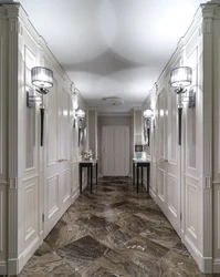 Photo of floors in a narrow hallway