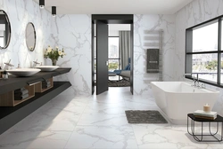 Marble Floor Bath Design