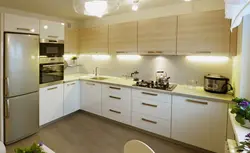 Как выглядит встроенная кухня фото