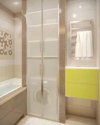 Кіріктірілген ваннаға арналған шкафтардың фотосуреті