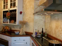 Types of plaster for the kitchen photo