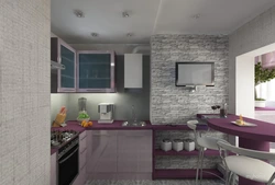 Дизайн кухни в 2 х комнатной