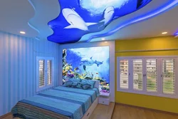 Ceilings of children's bedrooms photo