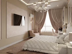 Дизайн штор классической спальни