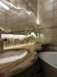 Bath in eco style photo