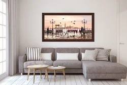 Картины над диваном в гостиной фото в интерьере