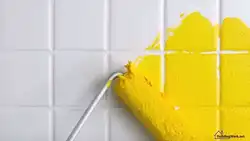 Покрасить плитку на кухне фото