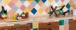 Paint tiles in kitchen photo