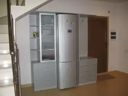 Refrigerator in the hallway modern design