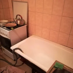 Apartments with a toilet in the kitchen photo