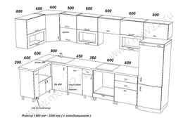 Kitchen design with boiler and refrigerator