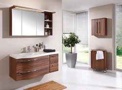 Bathroom furniture in an apartment photo