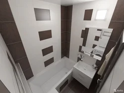 Готовый дизайн плитки ванной и туалета