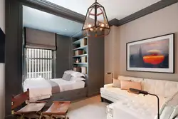 Bedroom design with sitting area