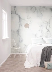 Marble bedroom interior