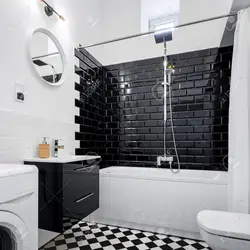 Черная мебель в ванной фото