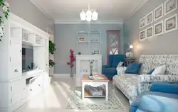 Living room interior in a Provence country house