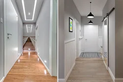 Expand a narrow corridor in an apartment photo