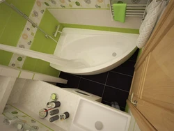 Design of a small bathroom in a panel house photo