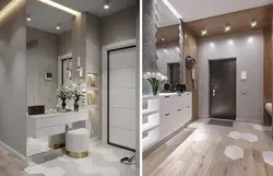 Hallway modern design with mirror