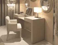 Дамский столик с зеркалом в спальню дизайн