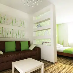 Дизайн спальни с разделением зон