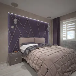 Gray purple bedroom design