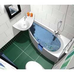 Ванные комнаты с ассиметричными ваннами фото