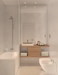 Minimalist small bath design