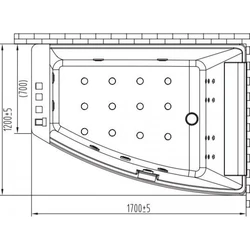 Jacuzzi dimensions for bathroom corner photo