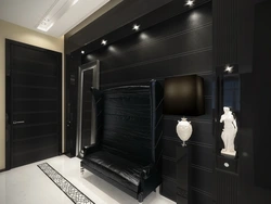 Design black and white hallway