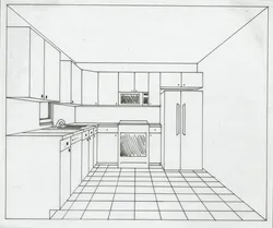 Drawing 5th grade kitchen interior