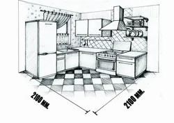 Дызайн кухні малюнак 5 клас