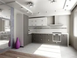 Интерьер кухни в квартире в серых тонах