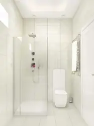Белая Ванная Комната С Душевой Фото