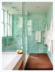 Glass bathroom design