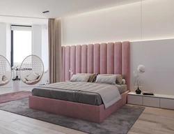 Дизайн Спальни В Серо Розовом Тоне