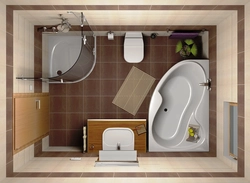 2 by 3 bath design with toilet