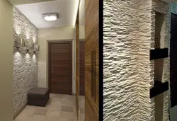 Decorative wall design in the hallway