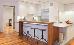 Types of bar counters for the kitchen photo