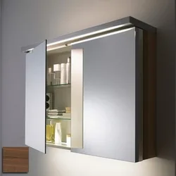 Bathroom Cabinet With Mirror With Lighting Photo