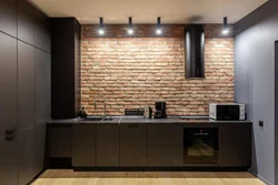 Kitchen wallpaper brick photo