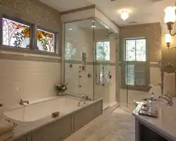 Интерьер ванны в своем доме