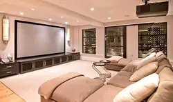Дизайн квартиры с большим телевизором