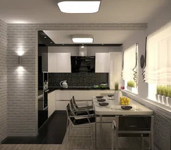 Modern kitchen design 18 meters