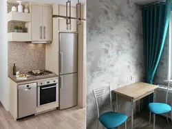 Обои для маленькой кухни в хрущевке фото зрительно увеличивающие