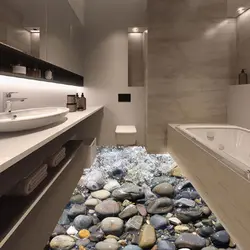 Interior flooring bathroom