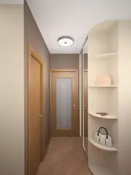 Hallway design in an apartment in a panel house real