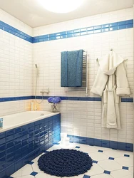 Blue White Bathroom Design
