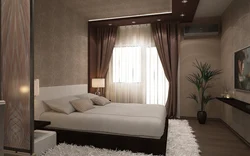 Interior of a bedroom in an apartment photo sq m